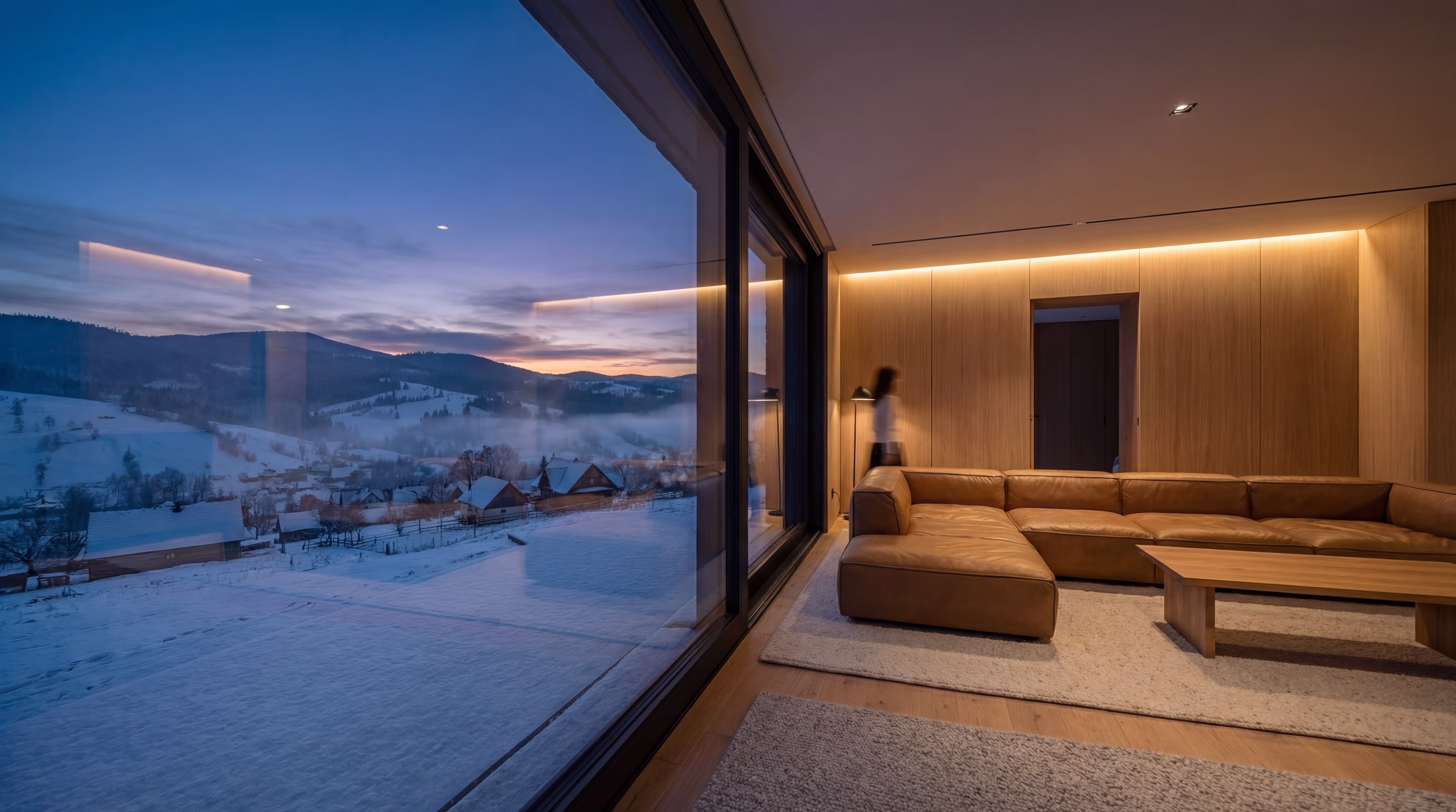 ThermoNord Passivhaus windows with a panoramic view